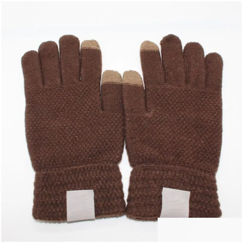 unisex thicken winter ski finger gloves sports ski gloves warm touch screen gloves for man women dhs 