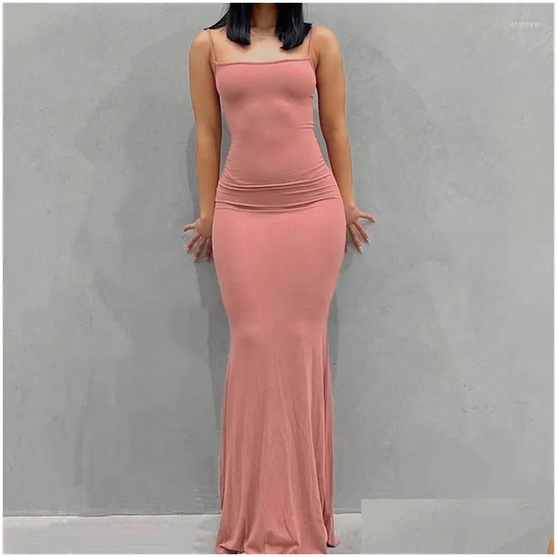 casual dresses sleeveless cotton loose long pencil jumper evening dress women summer bodycon elegant party club wear sundress