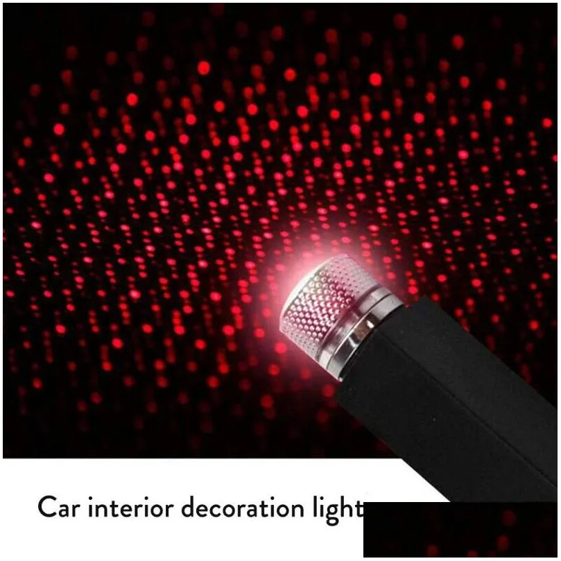 usb mini led car roof star night light projector interior ambient galaxy lamp adjustable multiple lighting effects decoration