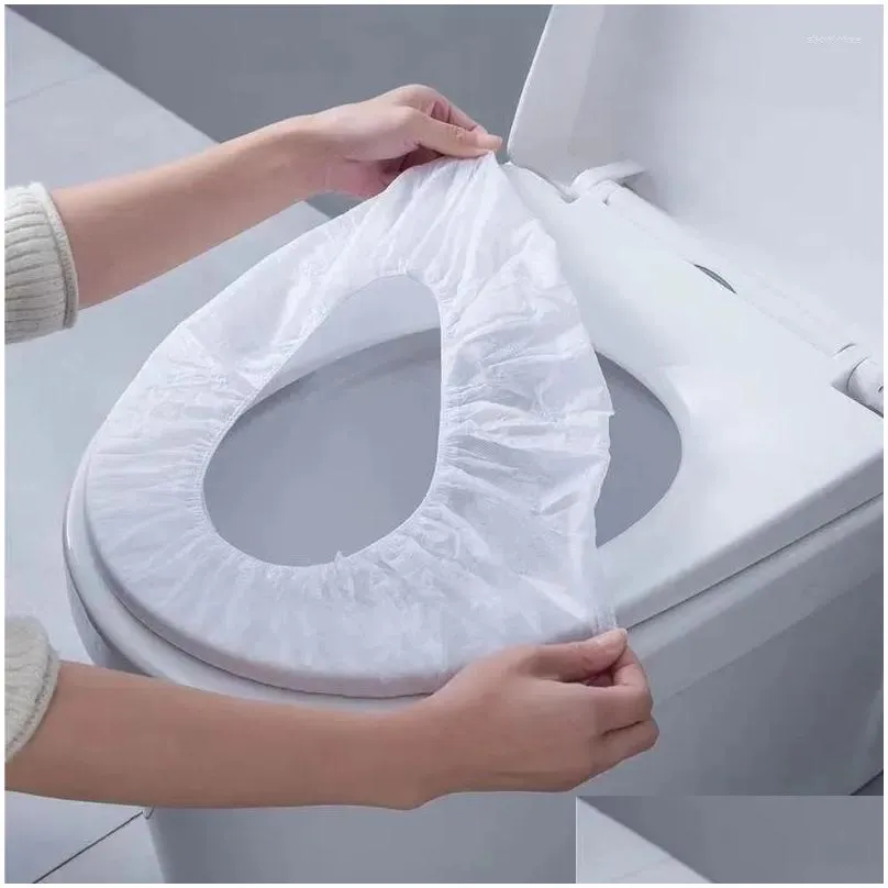 toilet seat covers disposable portable pad non-woven travel household waterproof el washroom cover bathroom accessories