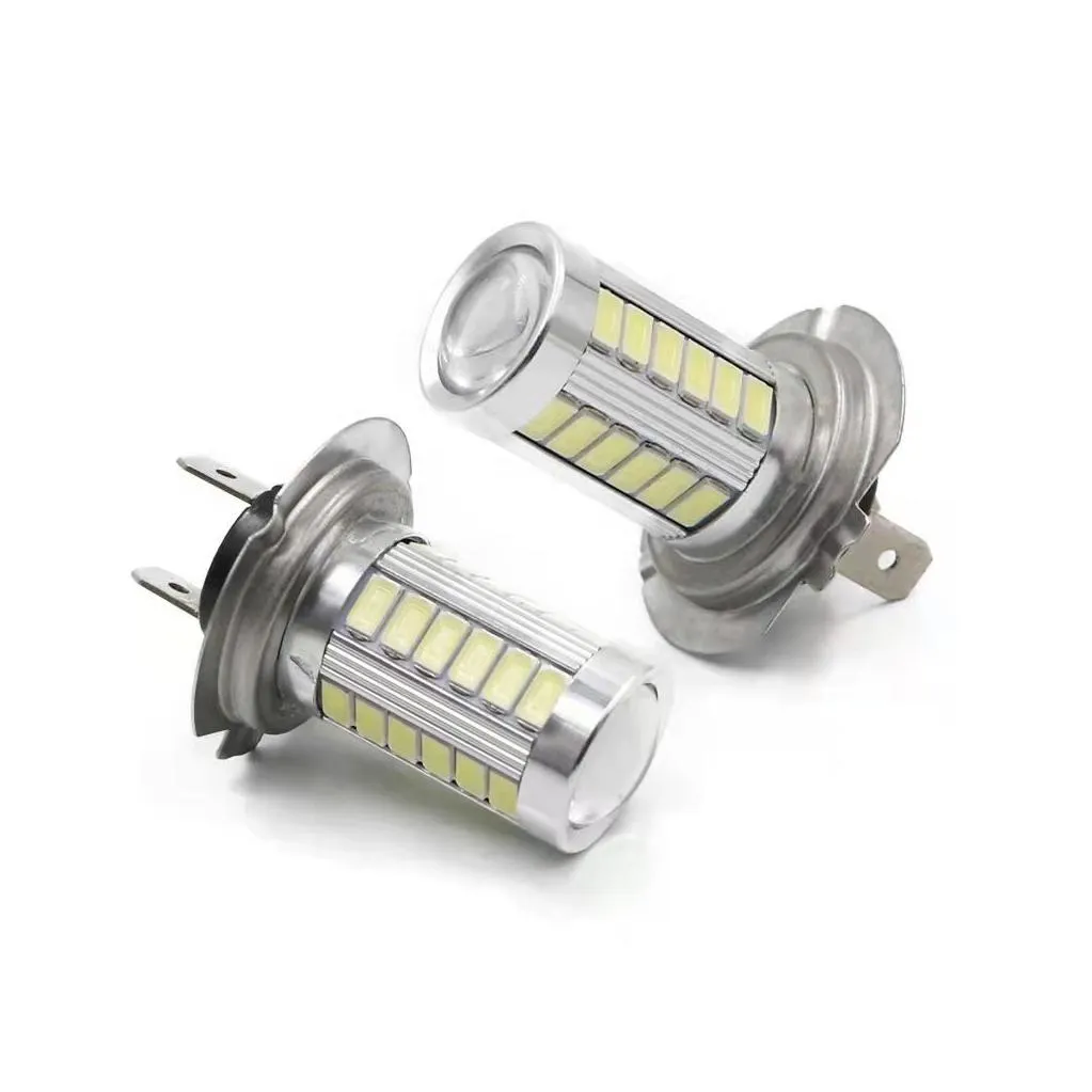 20pcs h4 h7 car led fog bulb 5630 33smd white color light h1 9005 9006 h11 12v lamp auto accessories lighting