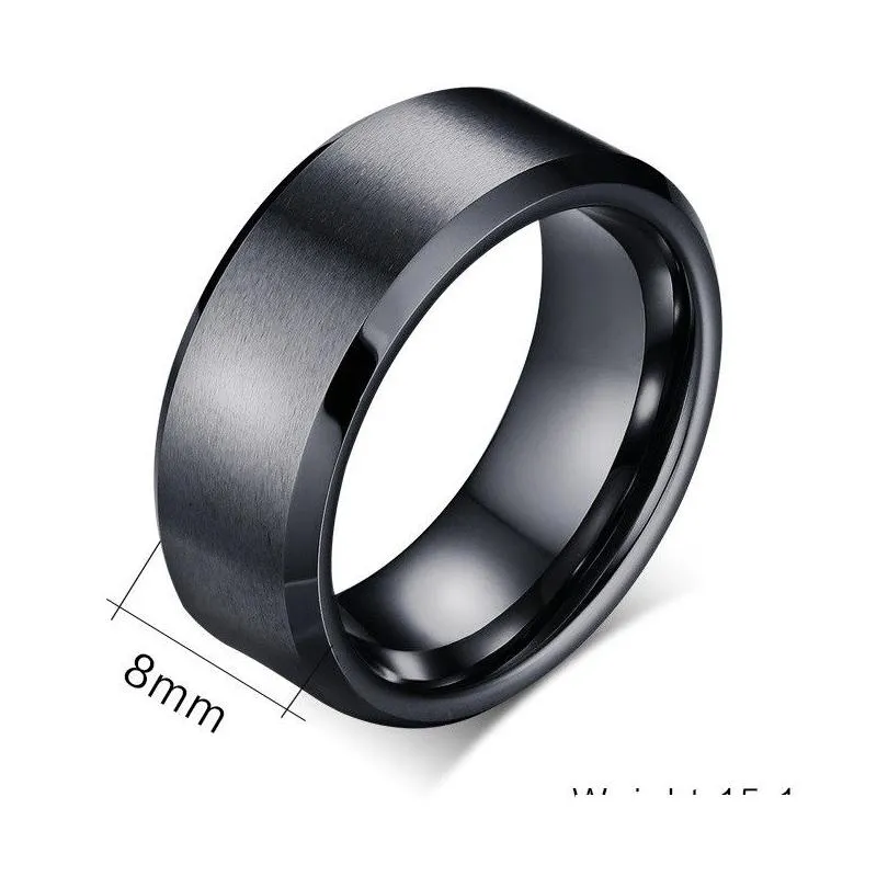 8mm wide wholesale men tungsten wedding rings jewelry high quality tungsten carbide rings for men jewelry