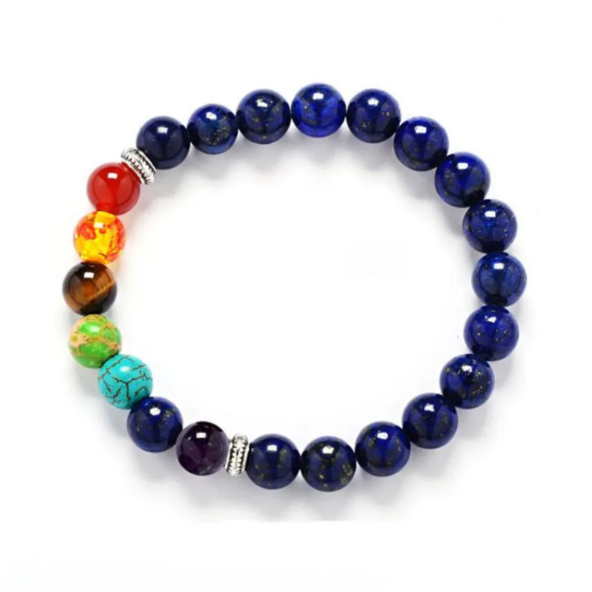 update gemstone round beads natural stone stretch yoga chakra reiki bracelets amethyst turquoise bracelet fashion jewelry for women