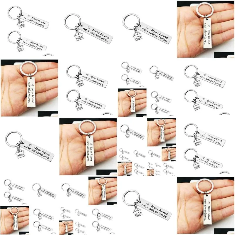 cute key chains housewarming gift for her or him home adventures keychain house keys keyring moving together first home