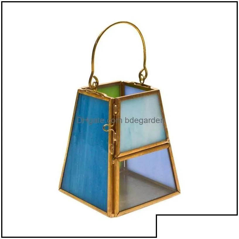 Candle Holders Candle Holders Lantern Tea Light Stand Candleholders Geometric Trapezoid For Living Room And Bathroom Decoration Candl