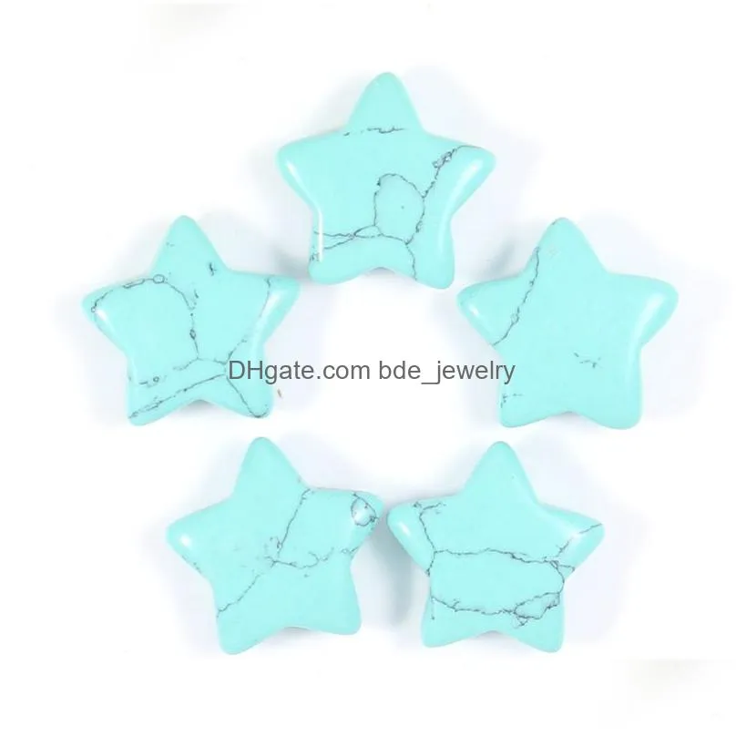 20mm random color mini star statue natural stone carving home decoration crystal polishing gem healing jewelry