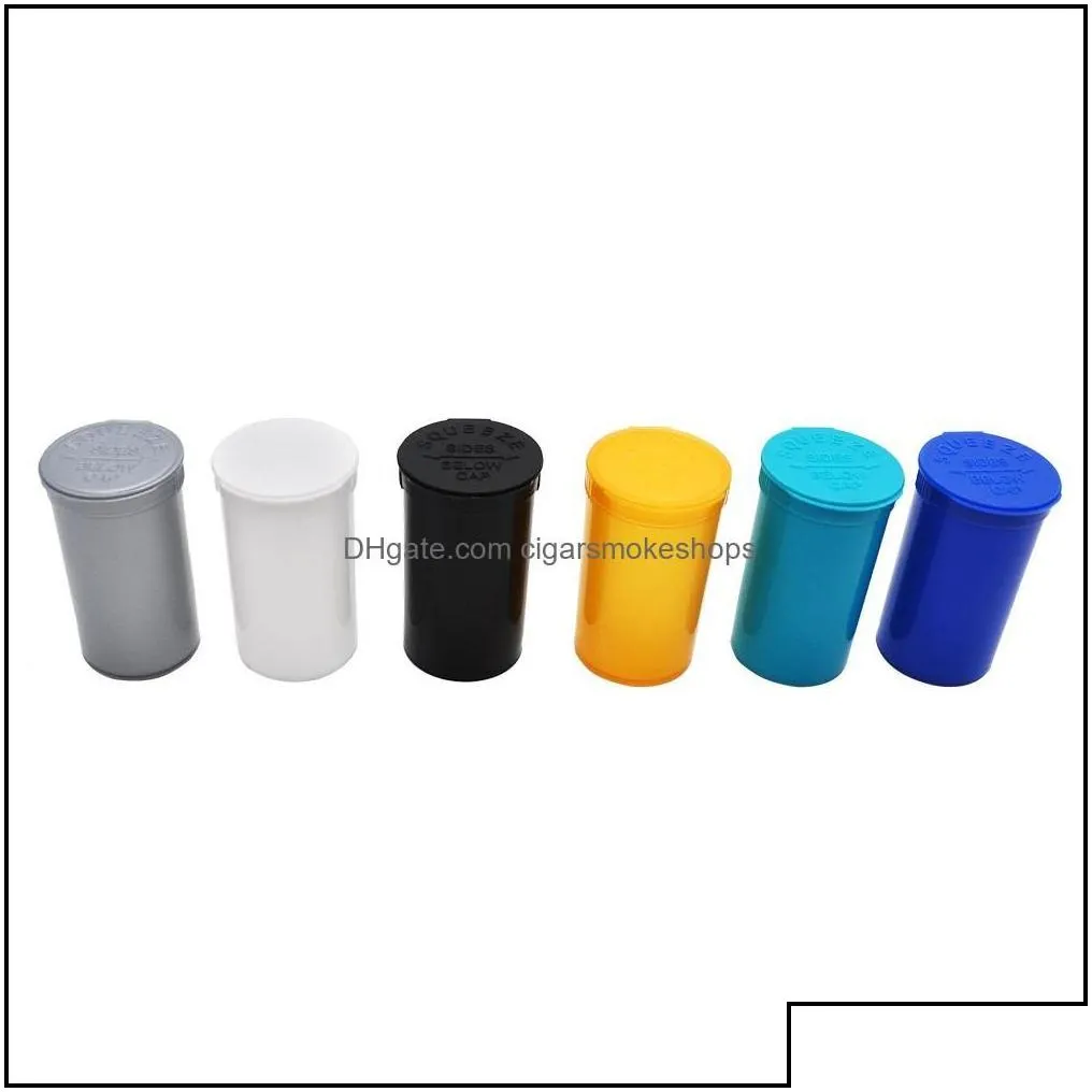 other smoking accessories 19 dram squeeze  top bottle dry herb box pill case container airtight waterproof storage cigarsmokeshops