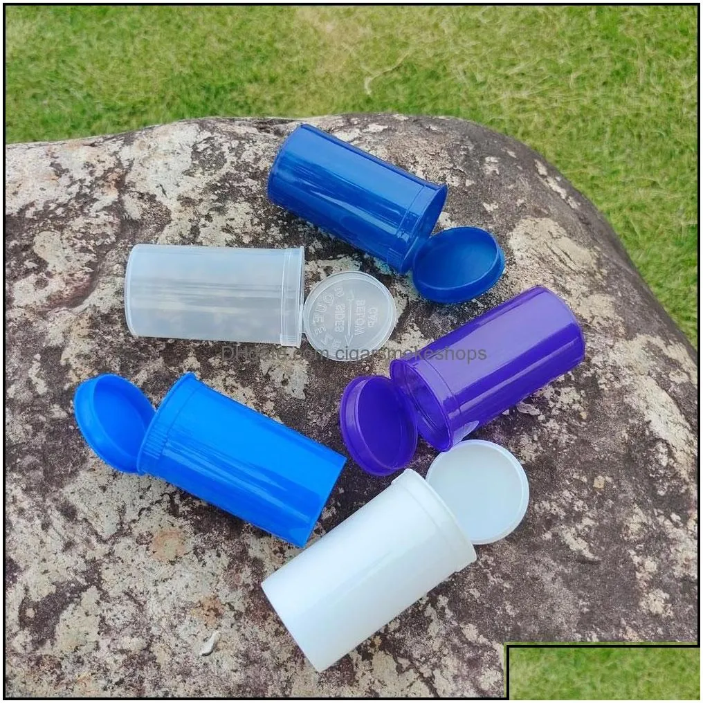 other smoking accessories 19 dram squeeze  top bottle dry herb box pill case container airtight waterproof storage cigarsmokeshops