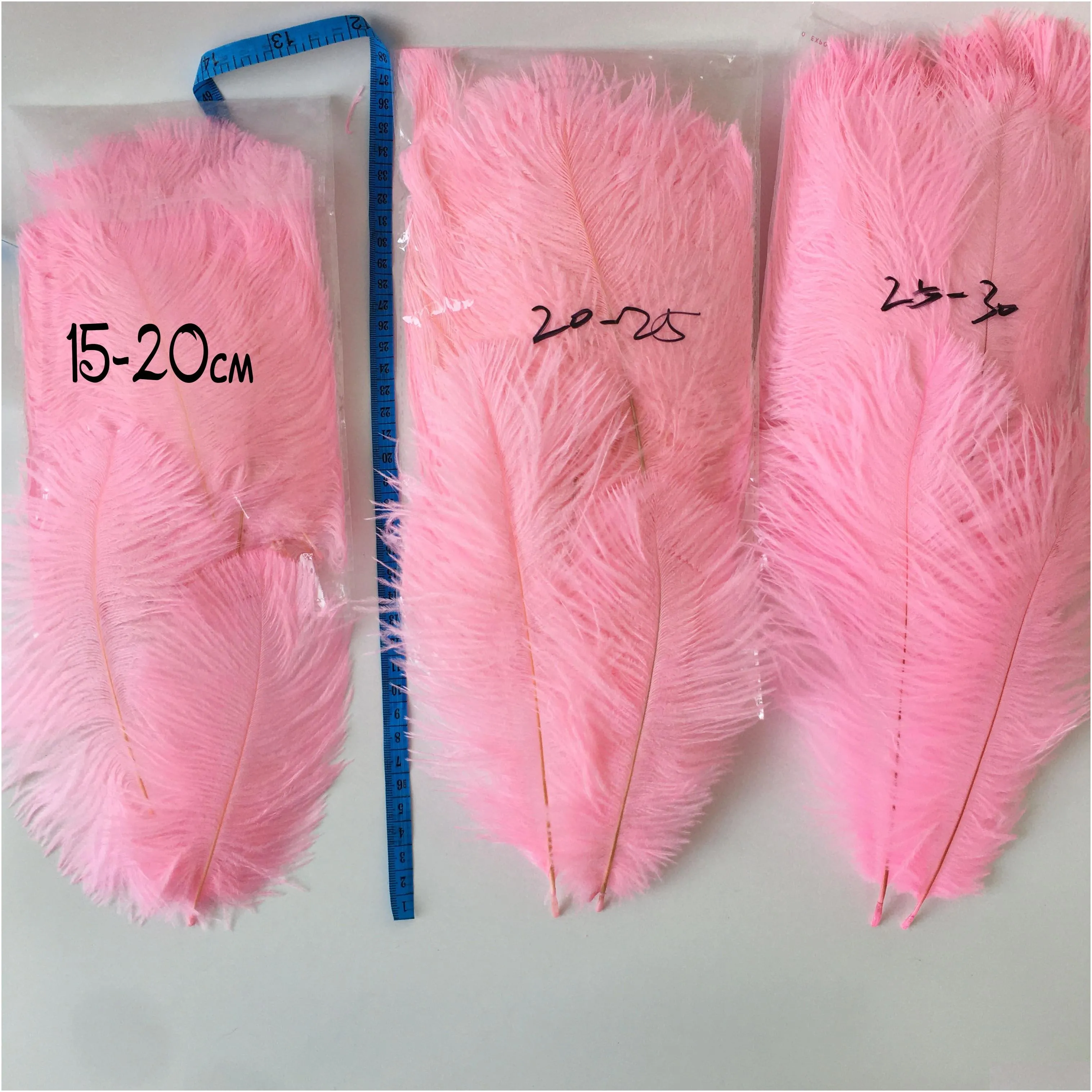 ostrich feather decorations backdrops party wedding birthday photo props wall wholesale anniversary supplies 15-20cm 100pcs each bag