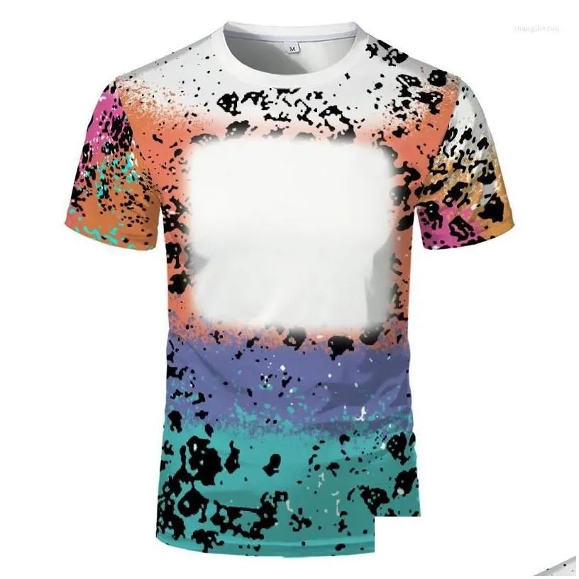 mens t-shirts mens t shirts summer sublimation blank uni adt kids polyester bleach tshirt round neck short sleeve for custom po pri