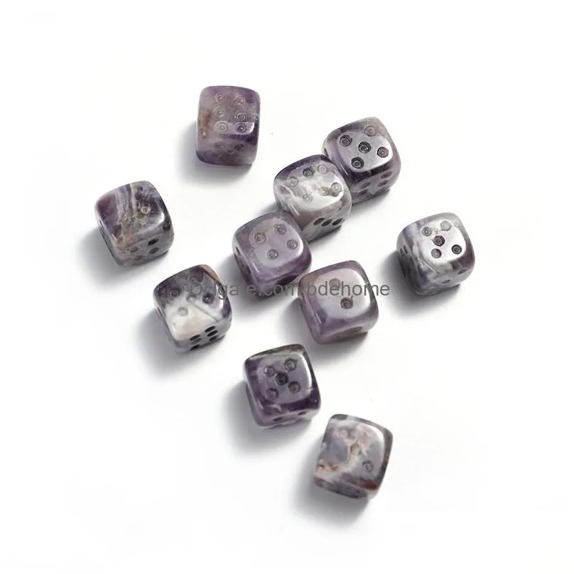 natural stone crystal 15mm dice ornaments quartz healing crystals energy reiki gem craft hand pieces living room decoration