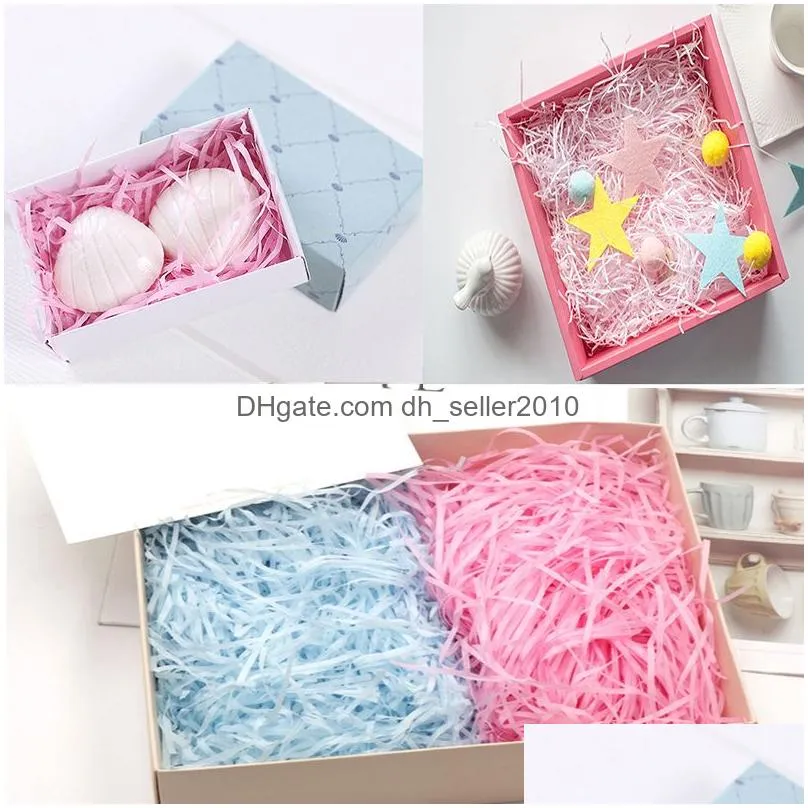 christmas paper raffia shredded decoration diy confetti gift box filling material wedding marriage decor accessories 100g