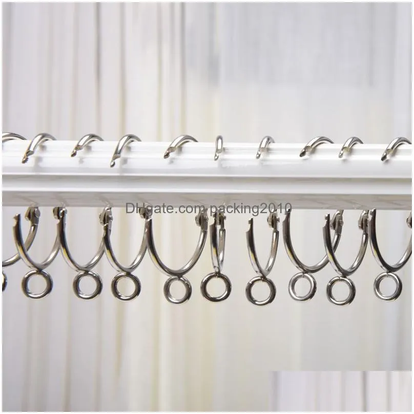 open curtain ring window curtain hooks accessories metal hanging ring curtains clips tools 38mm curtain hook