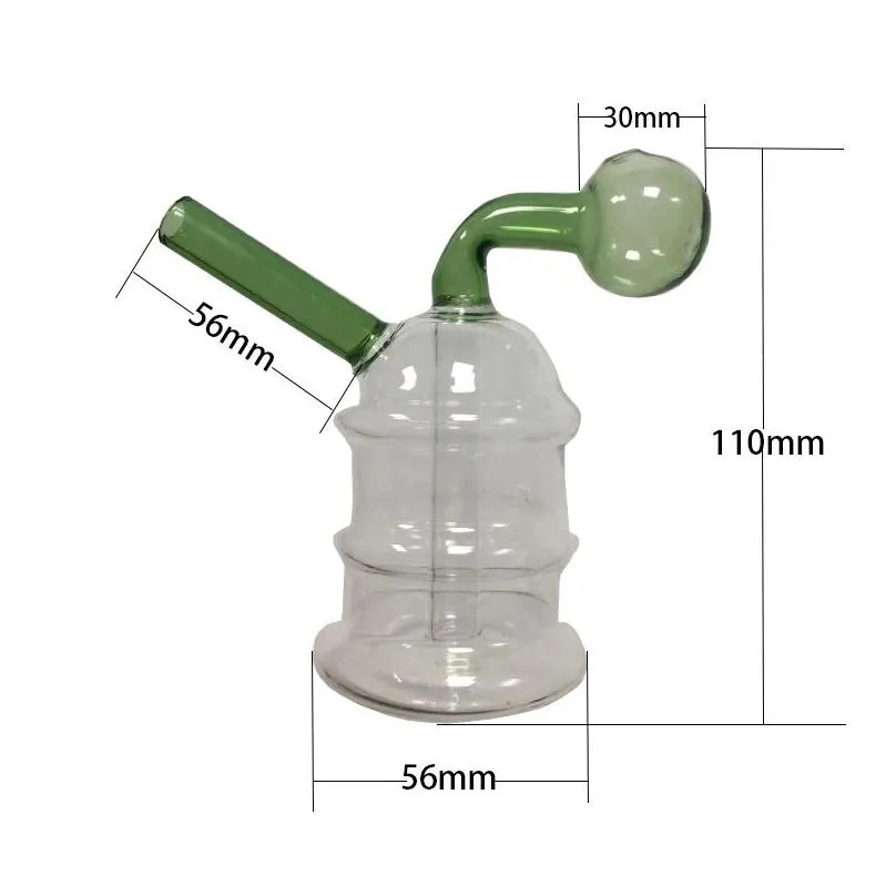 bubbler oil burner glass percolator diffuser water pipes hookah bongs bubblers recycle filter mini portable smoking device