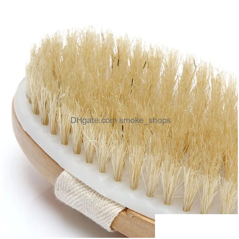 long handle body brushes for shower bath wooden boar bristles shower brush back brush shower skin brush