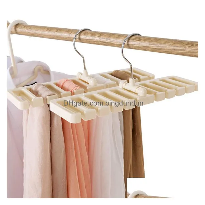 plastic tie belt scarf rack organizer closet wardrobe space saver belt hanger with metal hook shipping