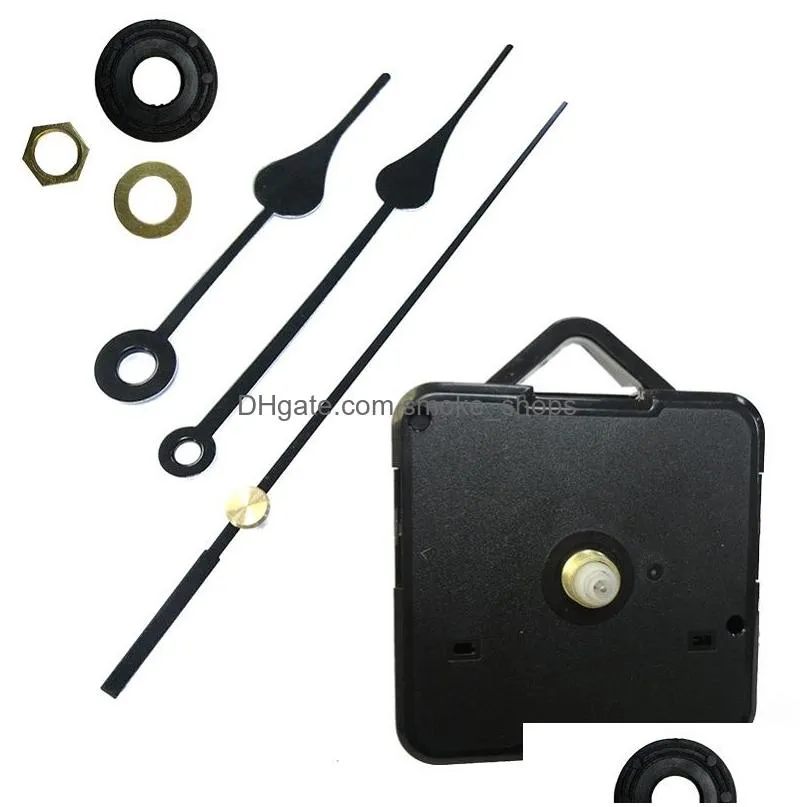 diy clock mechanism black diy quartz clock movement kit spindle mechanism repair with hand sets cross-stitch movement clock