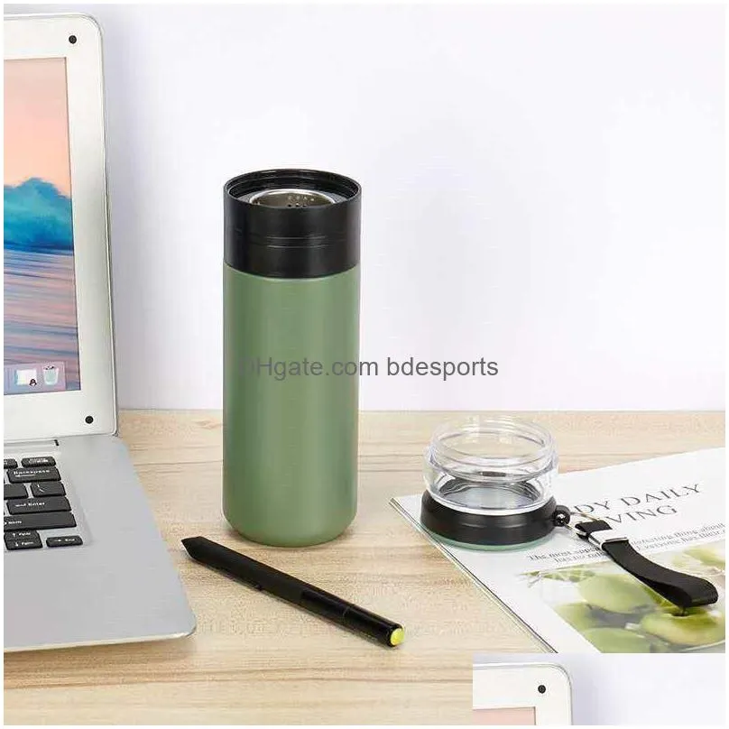 stainless steel thermos bottle tea water bottle portable water bottle with tea infuser 500ml adult tea thermos