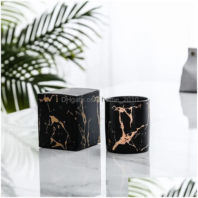 marble scented candle marble gold pattern ceramics candle ins aromatherapy candles home decor valentine day candle gift
