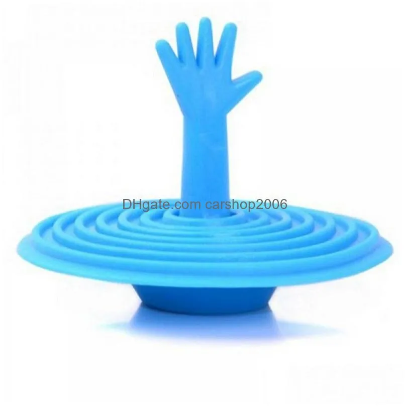 hand shape bathtub stopper washroom hand shape sink plug water rubber sink bathtub stopper home decor