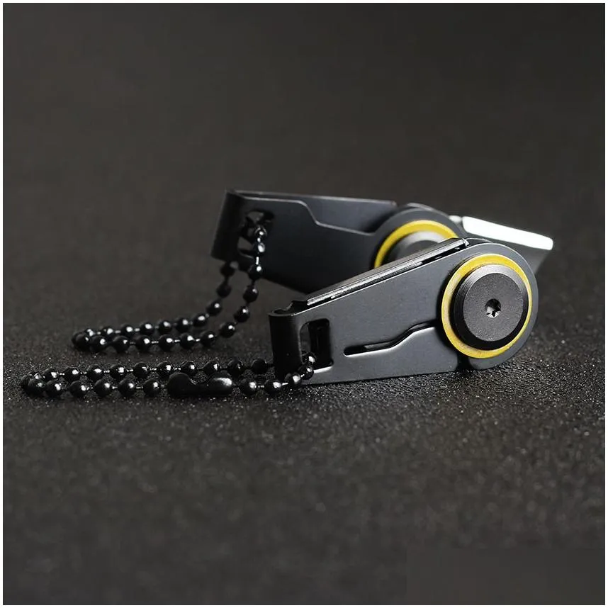 top quality outdoor gadgets mini zipper utility knife outdoor-survival edc gadget keychain pendant pocket knife