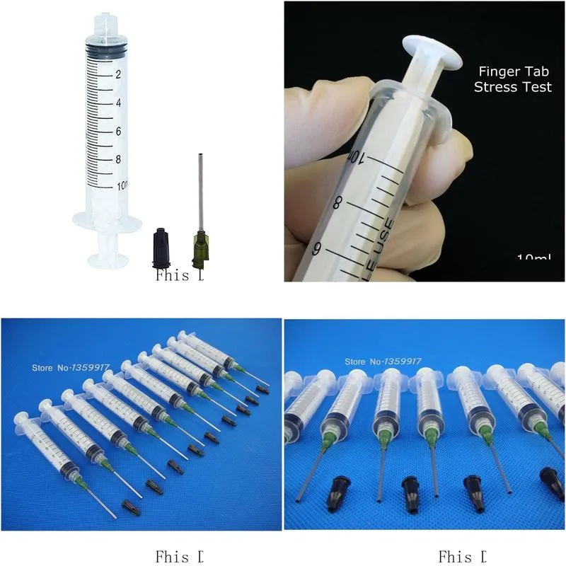 10ml syringes with 14g 1.5 blunt tip needle pack of 50