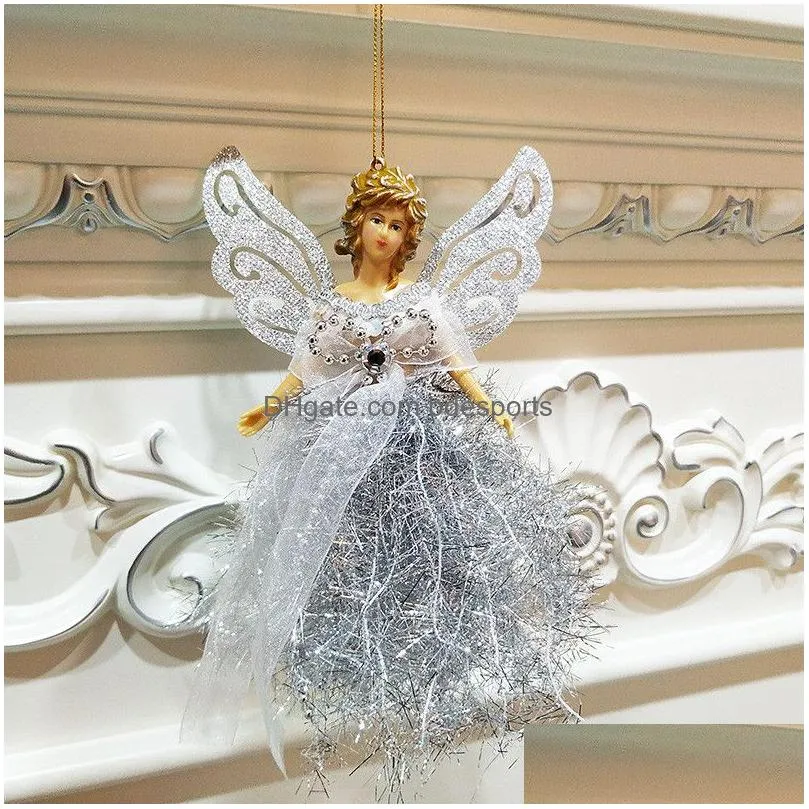 christmas angel hanging pendant christmas tree plastic angel hanging ornaments shop home window decoration xmas gift toy