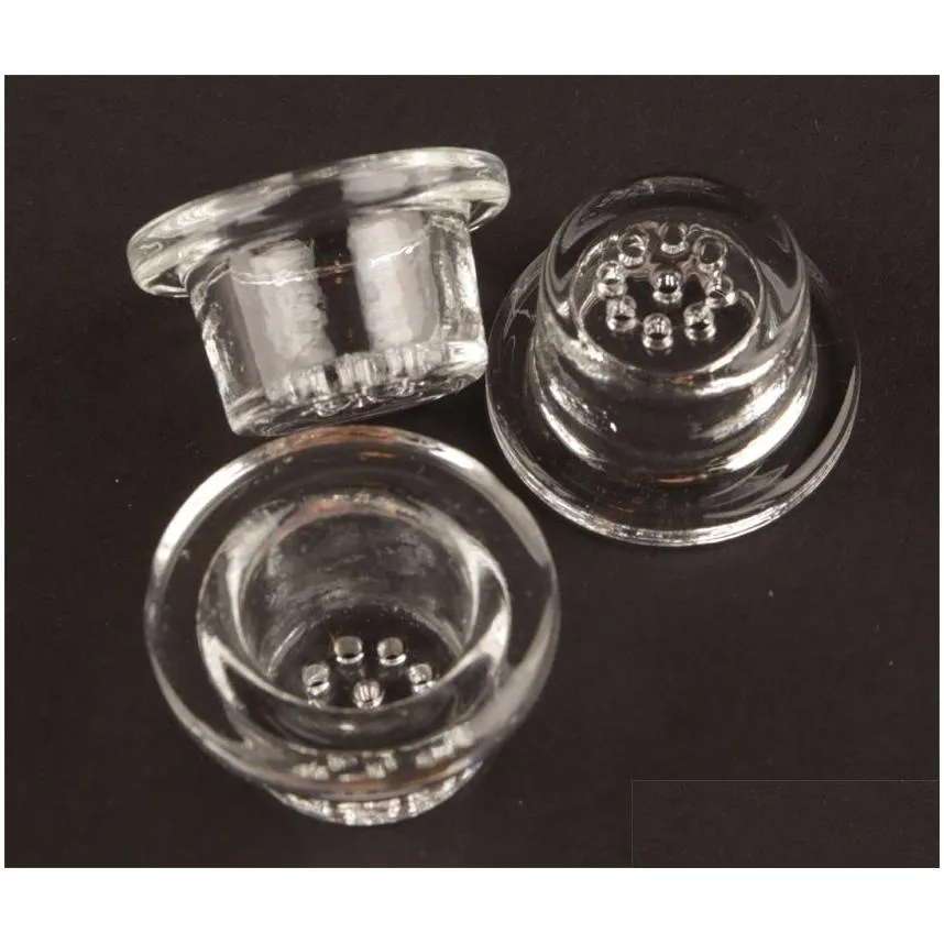 smoking 1/9 hole replacement glass bowl for silicone pipe borosilicate glass screen bowls perfect fit most rubber pipes