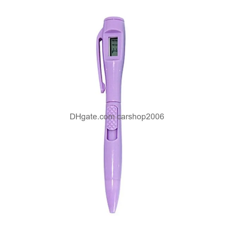 ballpoint pen with electronic watch student officer test exam pens school stationery supplies