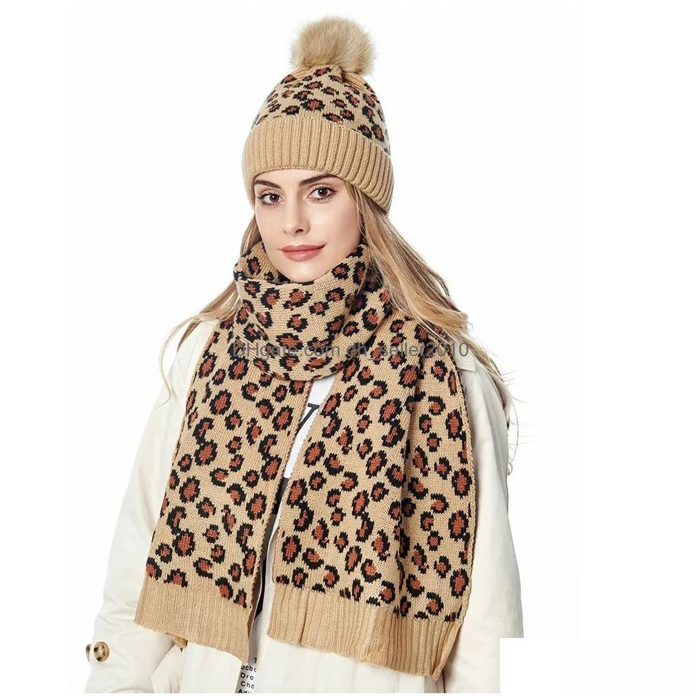 party hats ear warm mink fox fur ball thick women girl fall winter skullies beanies hat cap leopard elastic fashion accessories