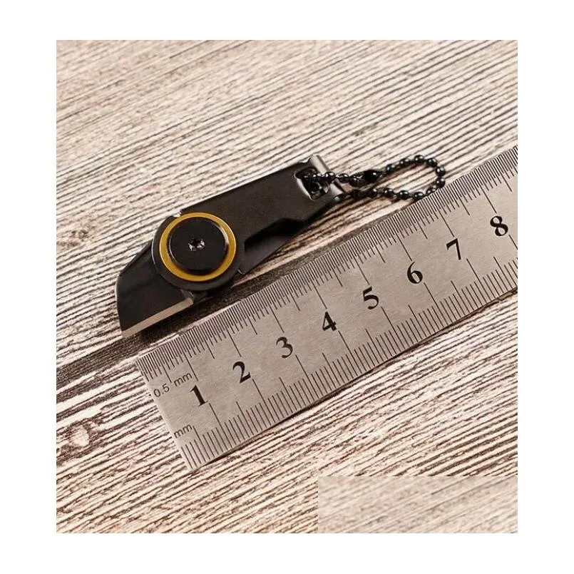top quality outdoor gadgets mini zipper utility knife outdoor-survival edc gadget keychain pendant pocket knife