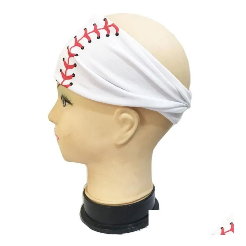 fashion softball sports sweat ball headbands girls yoga fitness women hair accessories prints bandannas wide running baseball hairband