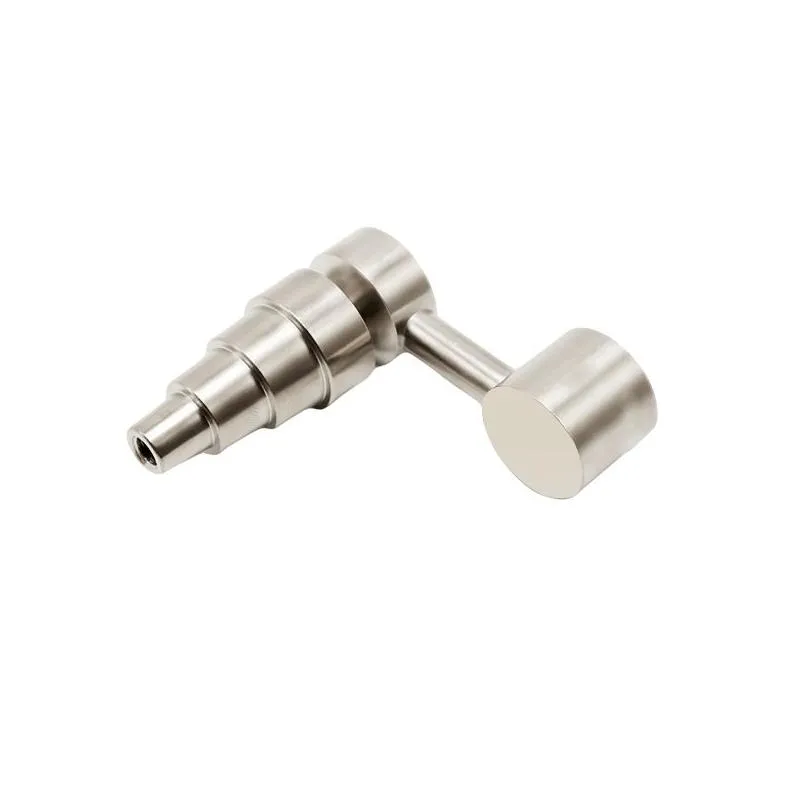 smoking accessory t012/t013 titanium banger nail 10mm/14mm/19mm male female 6 in 1 dabber nails glass bong tool