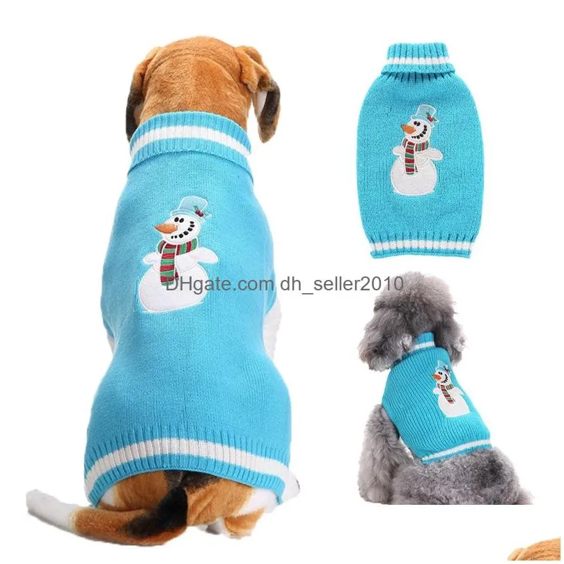 knitted christmas dog apparel sweater vest for cats dogs puppys warm winter spring pet coat xxs-xxl