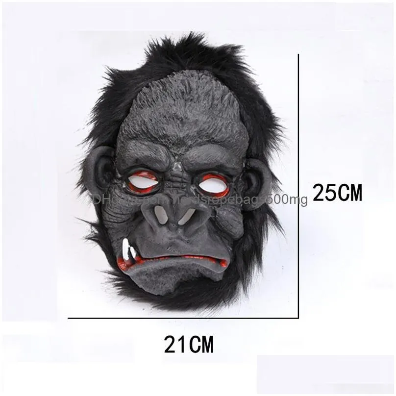 orangutan mask halloween scary ape mask horror silicone cosplay orangutan mask orangutan foot costume party supply