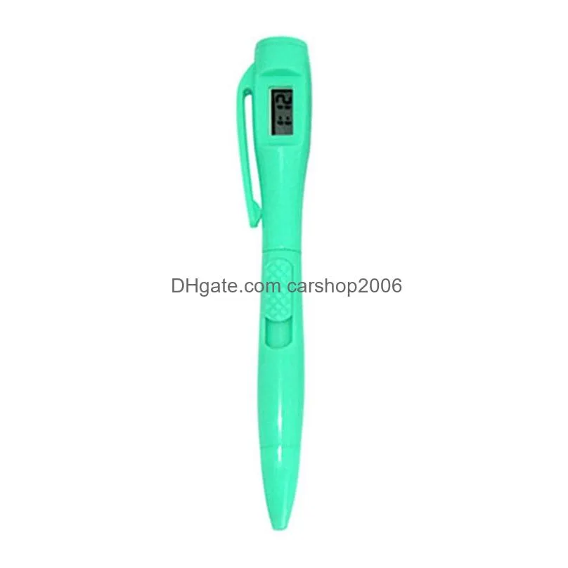 ballpoint pen with electronic watch student officer test exam pens school stationery supplies