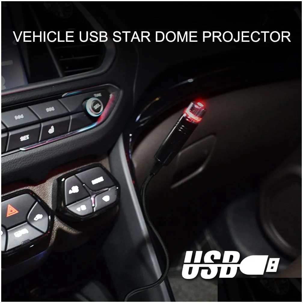car roof projection light usb portable star night lights adjustable led galaxy atmosphere lighting interior projector lamp for ceiling bedroom