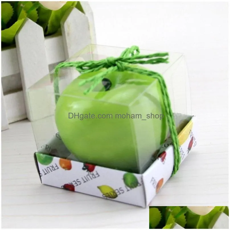  shaped fruit candles fruit fragrant candle romantic home party wedding birthday party decoration candles valentine gift