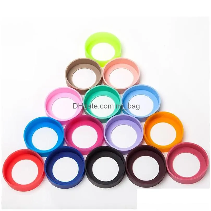 protective silicone coasters 30oz 20oz vacuum tumbler cup mat non-slip silicone water bottle bottom mat for 65mm 70mm 75mm