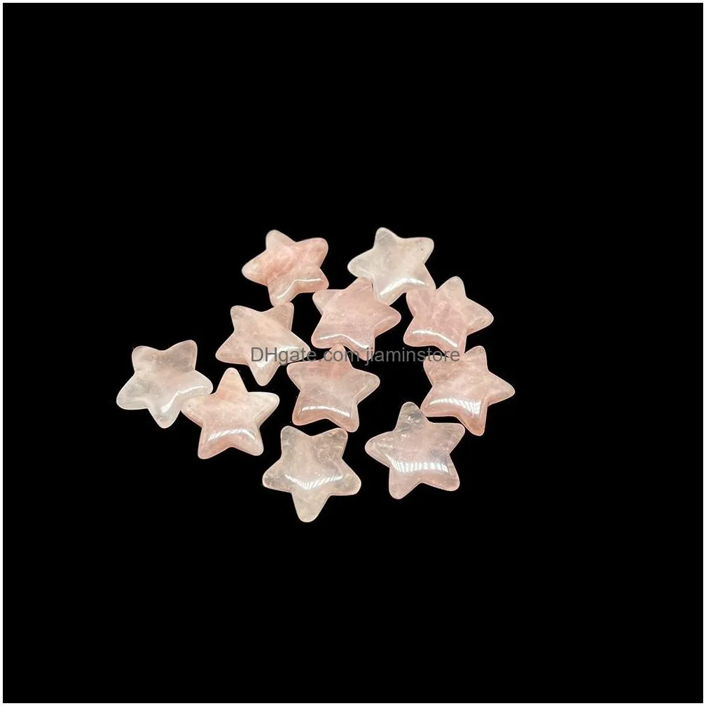 natural stone crystal five-pointed star ornaments quartz healing crystals energy reiki gem craft hand pieces living room decoration