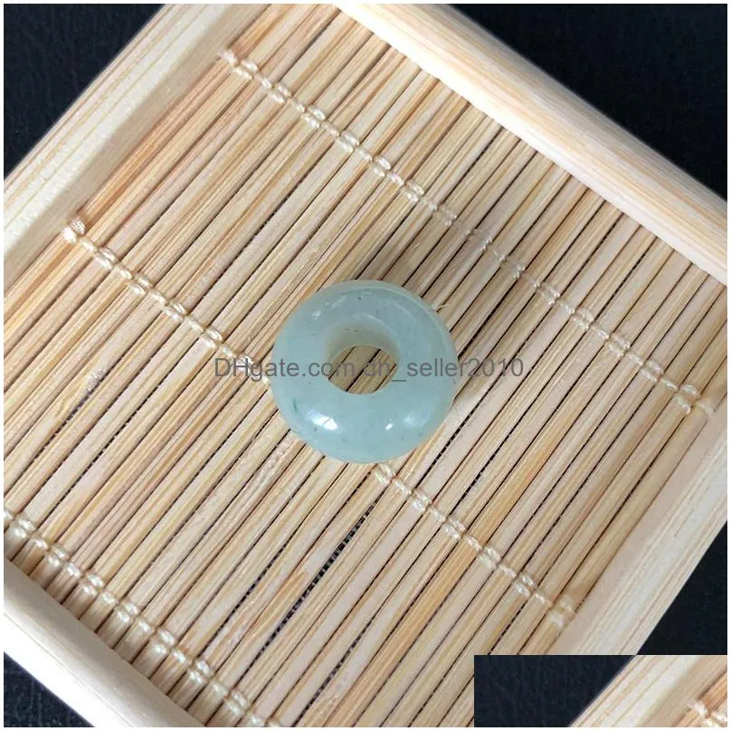 7x14mm natural stone crystal beads loose 5mm big hole charms pendants shape for necklace jewelry making diy gift women