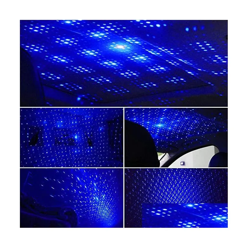 car roof projection light usb portable star night lights adjustable led galaxy atmosphere lighting interior projector lamp for ceiling bedroom