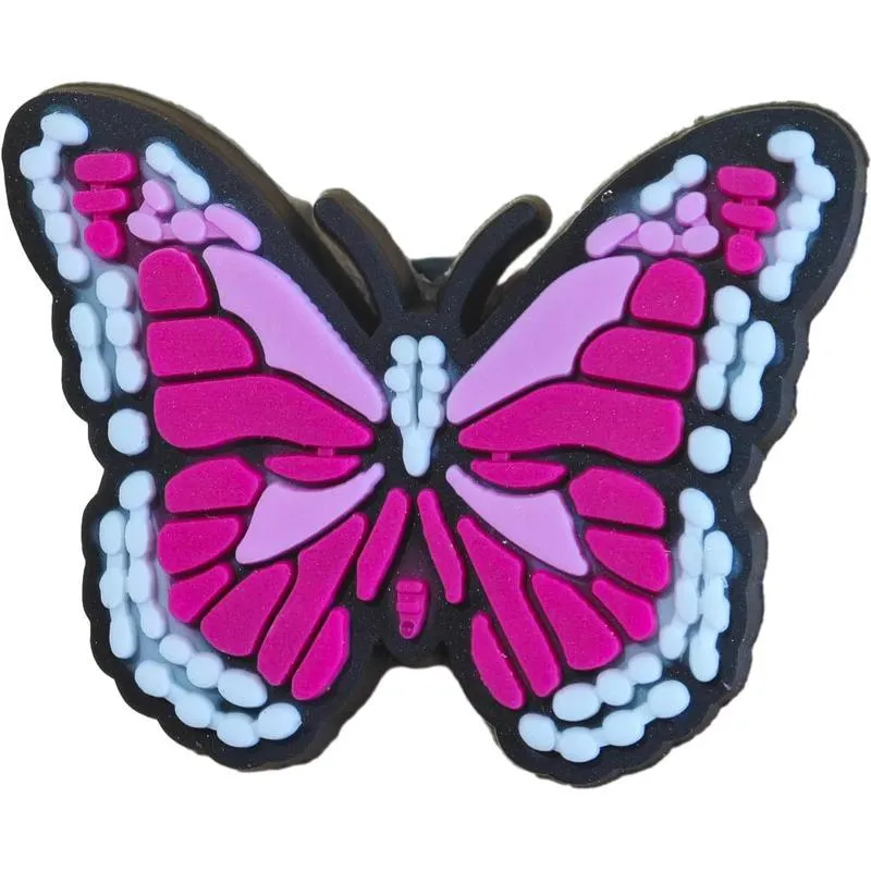 pattern shoe charm for croc jibbitz bubble slides sandals pvc shoe decorations accessories for christmas birthday gift party favors colorful butterfly charms for 