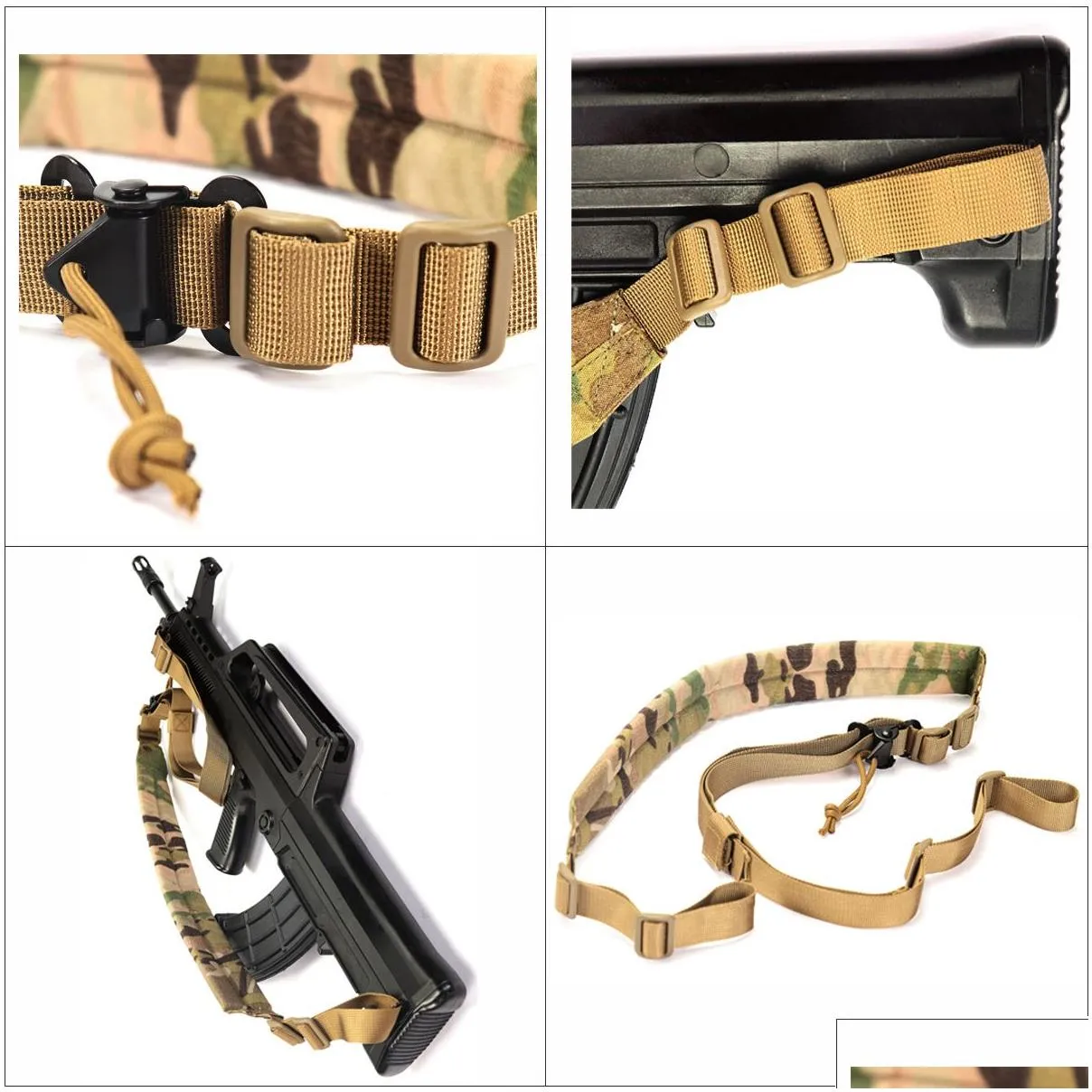 hunting accessories 2 point vtac gun sling adjustable belt qd metal buckle airsoft and milsim shooting rifle sling tactical rifle