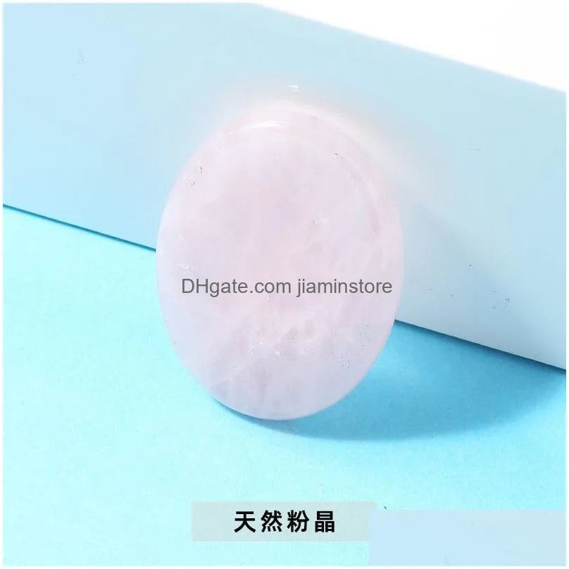 worry stone thumb gemstone natural rose quartz healing crystal therapy reiki treatment spiritual minerals massage palm gem about