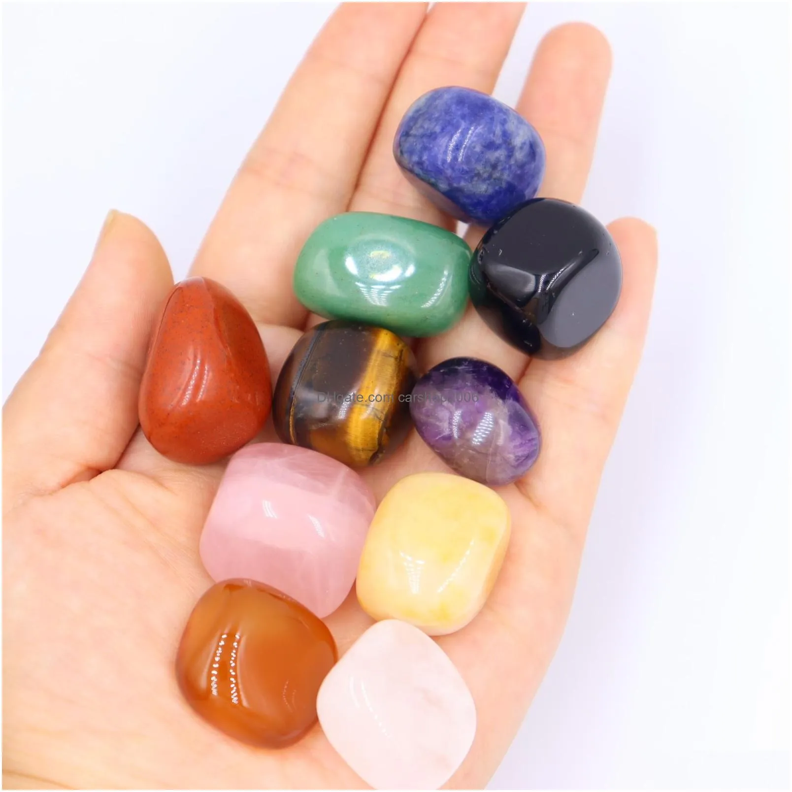 2-3cm irregular chakra stone beads statue natural stones carved decoration rose quartz healing crystal gift room ornament decor