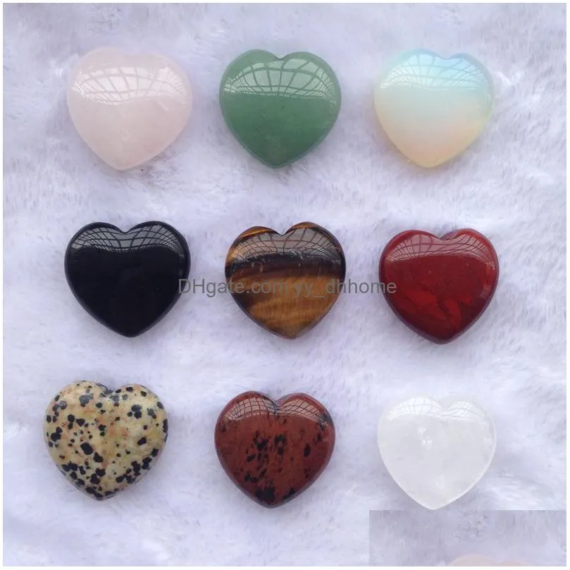 naked love heart stone turquoise rose quartz natural stone ornaments hand handle pieces diy stones necklace accessories 20mmx6mm