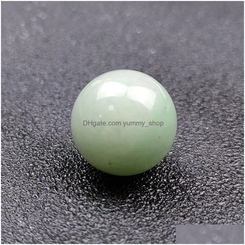 16mm polished loose reiki healing chakra natural stone ball bead palm quartz mineral crystals tumbled gemstones hand piece home decoration accessories good