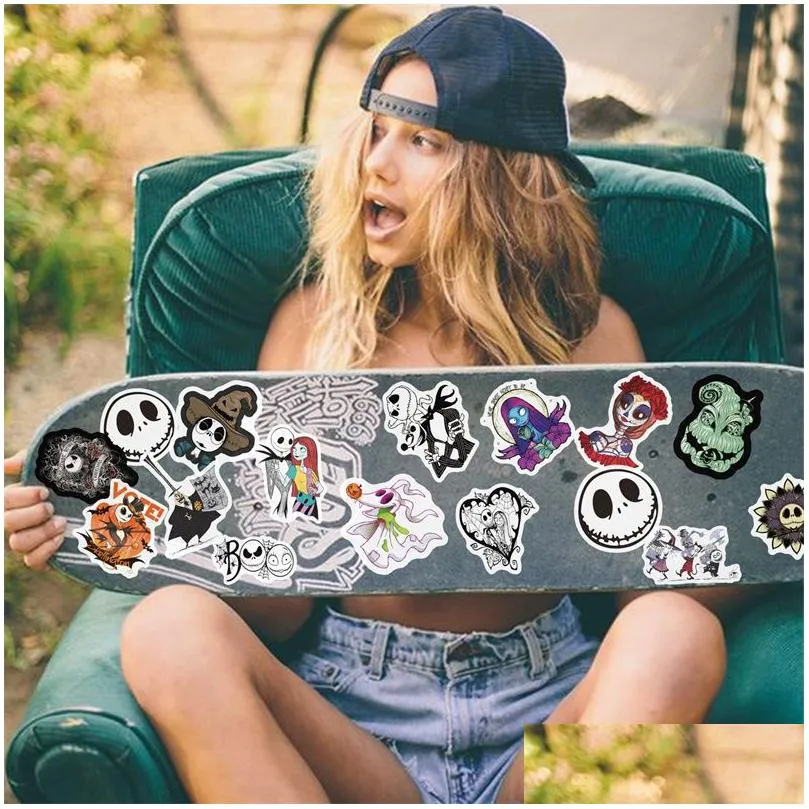 50pcs magic witch black magic sticker pack for diy laptop skateboard motorcycle decals