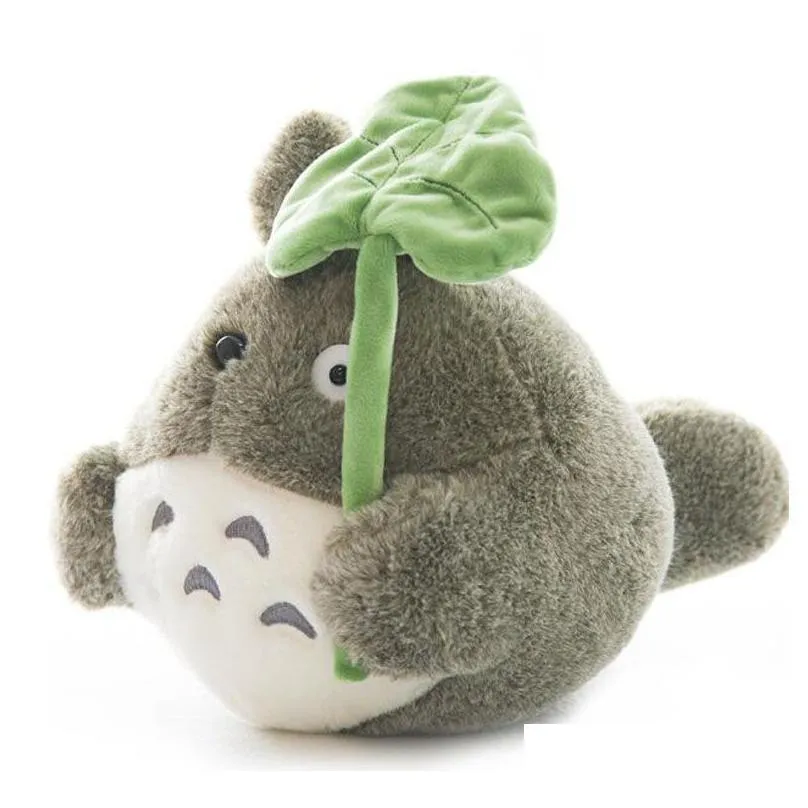 big size 20cm/30cm cute my neighbor totoro plush toy lovely anime lotus leaf totoros stuffed toys gifts la449